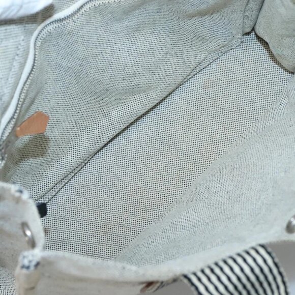 HERMES Fourre Tout PM Hand Bag Canvas Gray Auth ti3070 - Picture 15 of 16